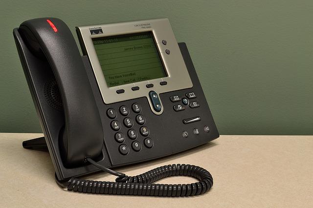 Voice over IP phone in Brown colour